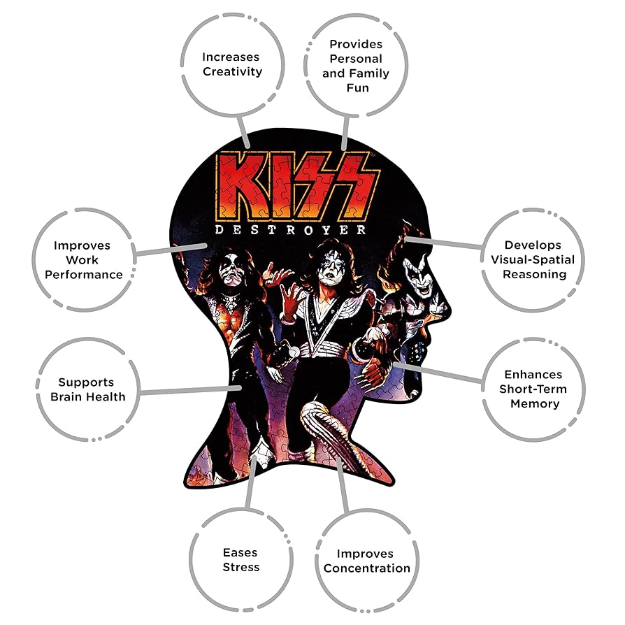 Amazon.com: KISS Destroyer 450pc Picture Disc Puzzle : Kiss